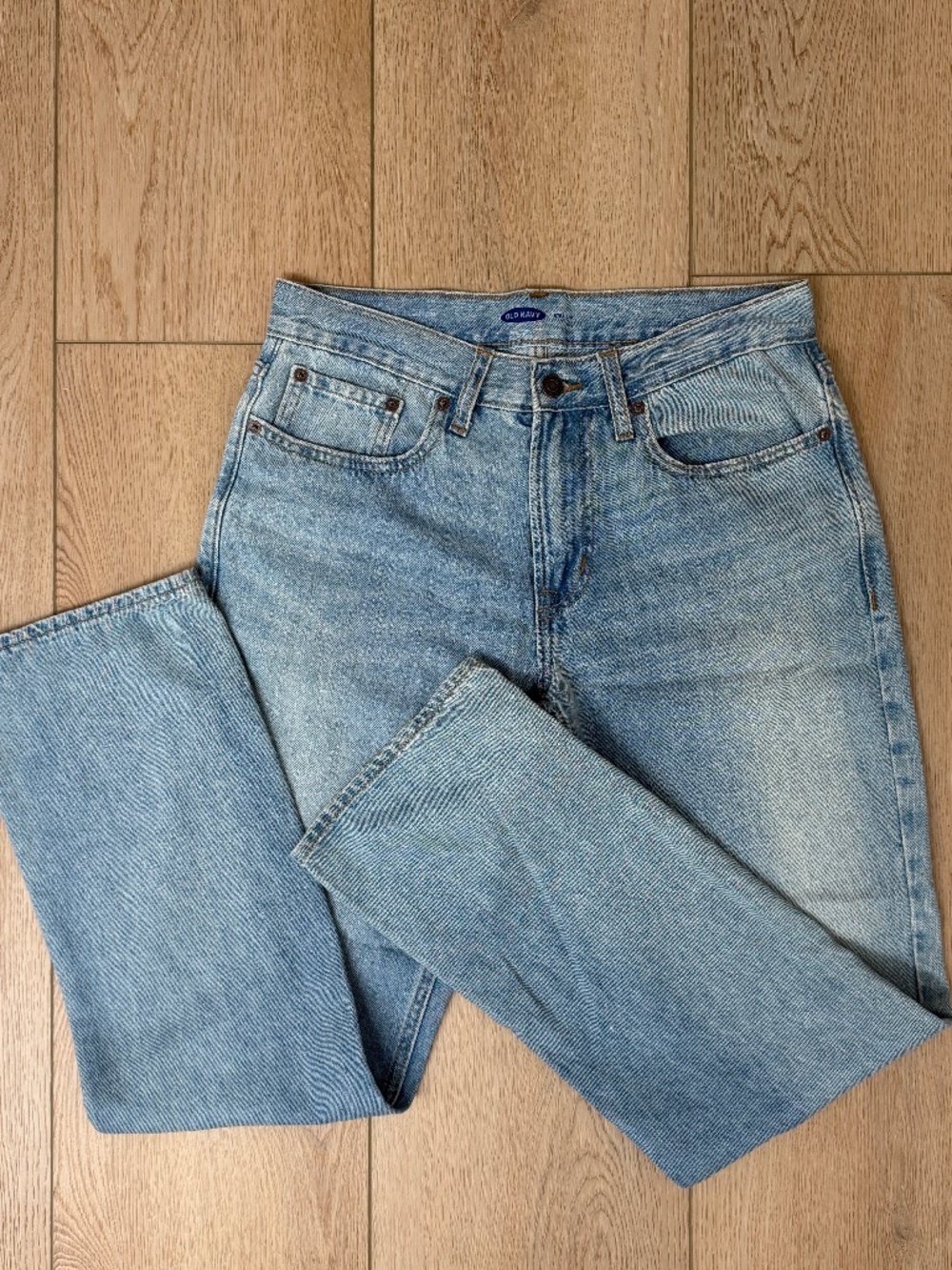 Women's Old Navy Light Wash Blue Jeans Straight- 30x30